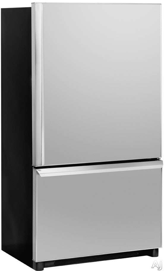 Amana ABC2037DPS 20.3 Cu. Ft. Easy Reach Plus Cabinet-Depth Bottom-Freezer Refrigerator with Factory-Installed Door Panels: Stainless Steel Door Trim, Handles &