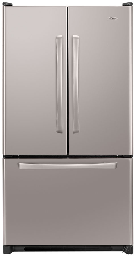 Amana AFB2534DE 25 Cu. Ft. French Door Bottom Freezer Refrigerator with 2 Easy Glide Shelves