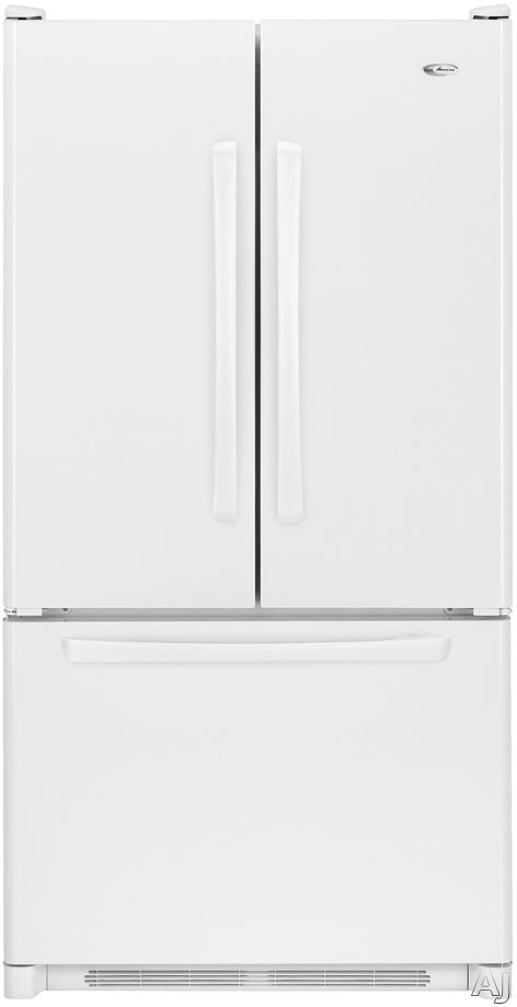 Amana AFD2535DEW 25 Cu. Ft. French Door Bottom-Freezer Refrigerator with EasyFill Internal Water Dispenser