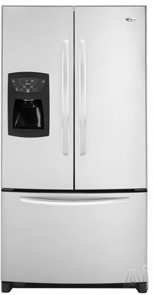 Amana AFI2538AES 25 Cu. Ft. Ice and Easy Refrigerator with In-Door Water and Ice FrontFill Dispenser: Stainless Steel