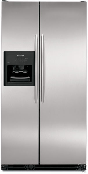 KitchenAid Architect Series KSCS23INMS 23.1 Cu. Ft. Superba Side-By-Side Counter-Depth Refrigerator with Trimless Colored Doors & Contoured Handles: Monochromat