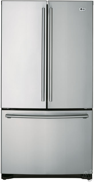 LG LFC25760SW 25 Cu. Ft. Panorama French Door Refrigerator w/ Glide N' Serve Drawer & Internal LED Touch Pad Digital Temperature Controls: Smooth White