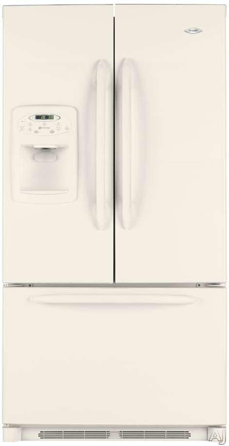 Maytag MFI2568AEQ 25 Cu. Ft. French Door Refrigerator with External Ice and Water Dispenser: Bisque