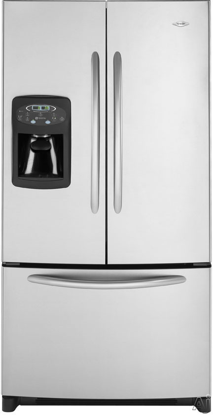 Maytag MFI2568AES 25 Cu. Ft. French Door Refrigerator with External Ice and Water Dispenser: Stainless Steel